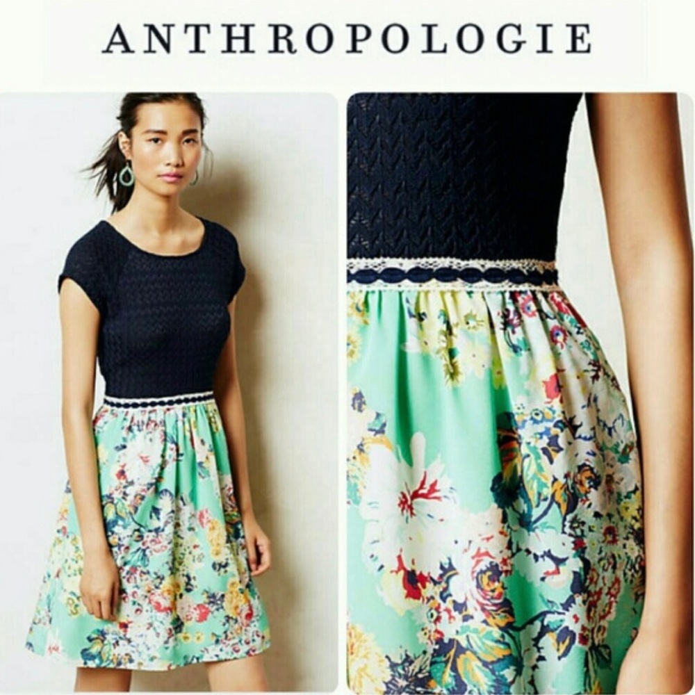 Anthropologie Weston Wear Floral Arcata Dress